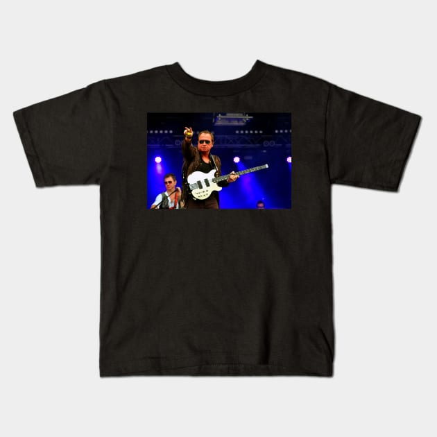 Mark King Level 42 In Concert Kids T-Shirt by AndyEvansPhotos